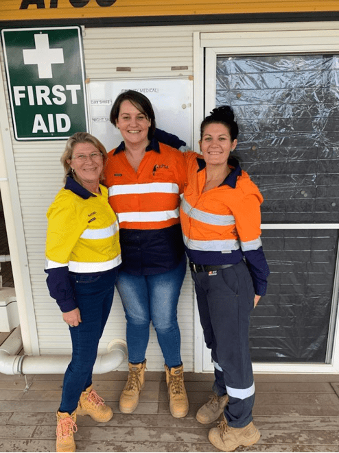 Rachel Hawker and the Emergency Response team at Isaac Downs Mine site